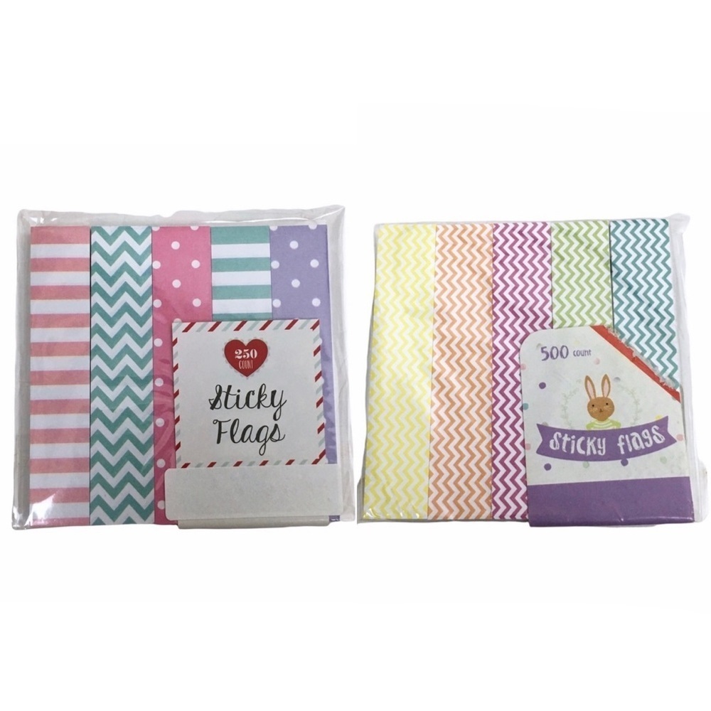 Valentine’s Easter Stripes Chevron Planner Stationery Journaling Page Flags Set